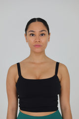 Low Back Top- Black